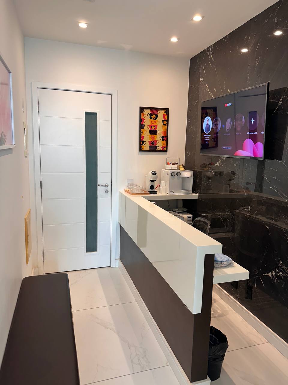 Recepção do consultório em Alcântara